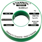 Bezolovna lemna žica kalem Stannol KS115 SN99Cu1 500 g 1.0 mm