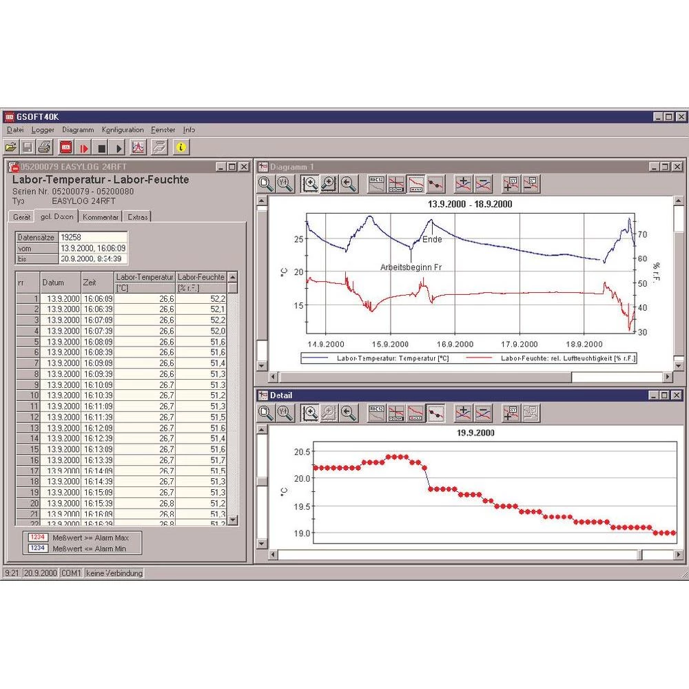 Windows Programska oprema GSOFT 40 K Greisinger 602172 slika