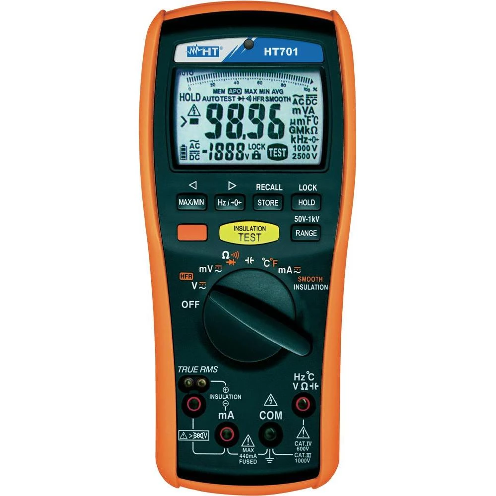 Mjerač izolacije HT Instruments HT701, CAT IV 600 V, CAT III 1.000 V 1009440 slika