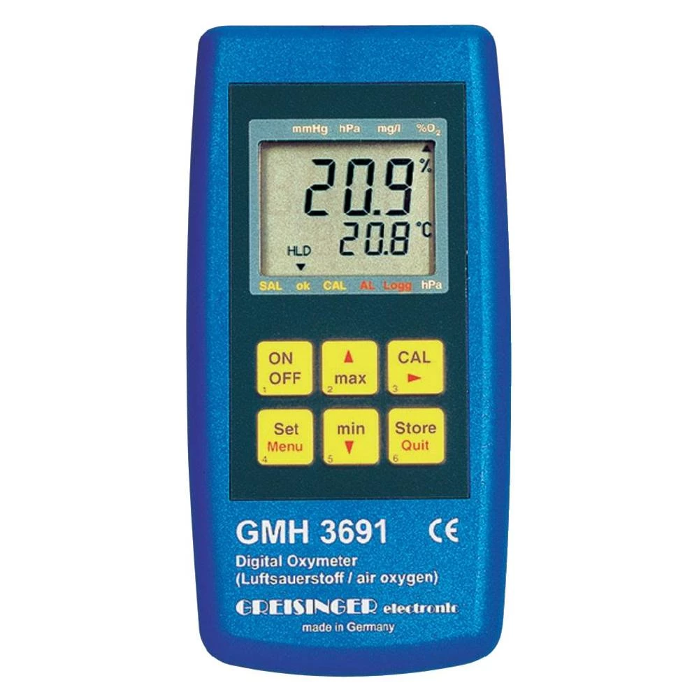 Mjerač kisika u zraku, mjeračzraka Greisinger GMH3691+GGO370 300145 slika