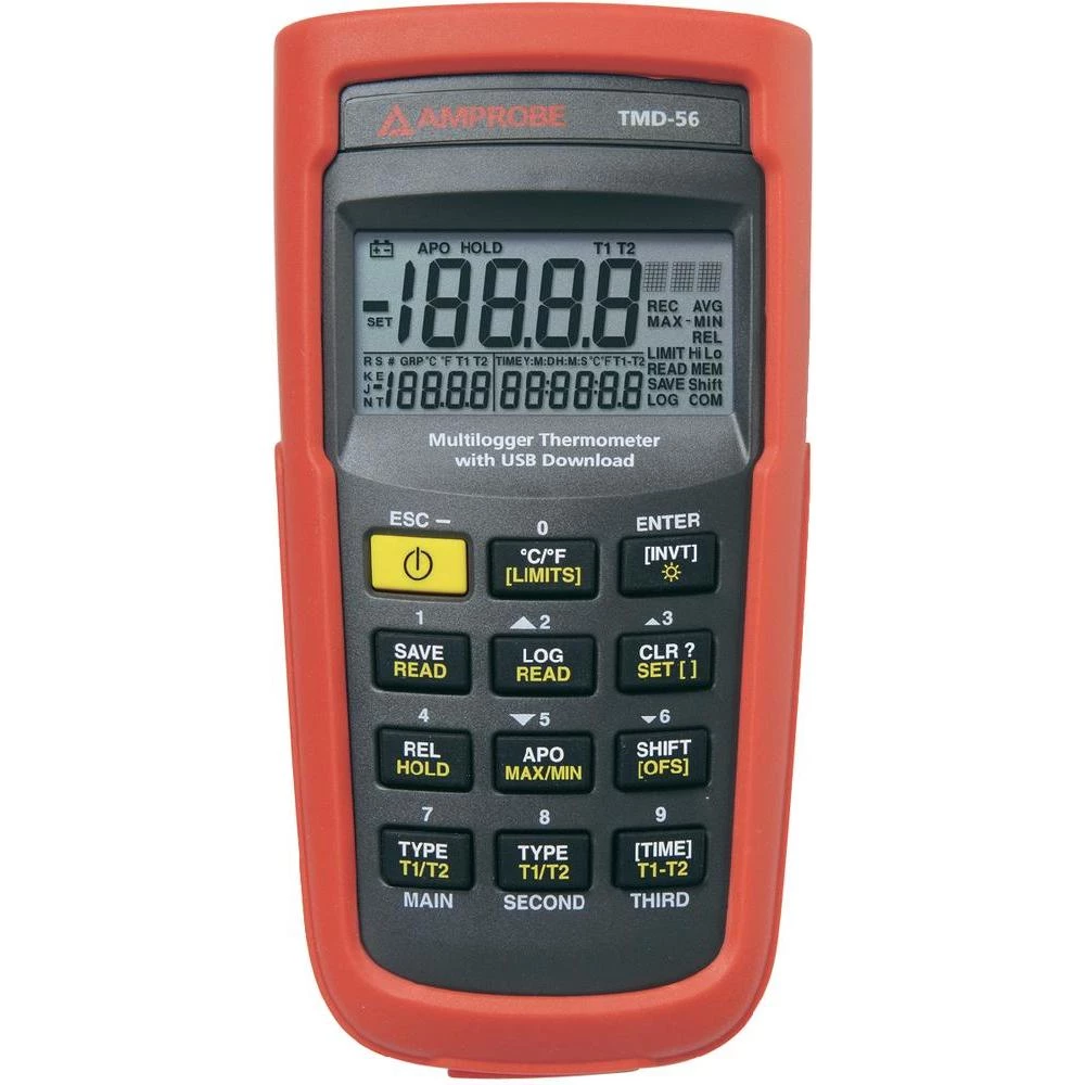 Digitalni termometar Beha Amprobe TMD-56 K, J, T, R, S, N, E, tip K, -180 do 1.3 slika