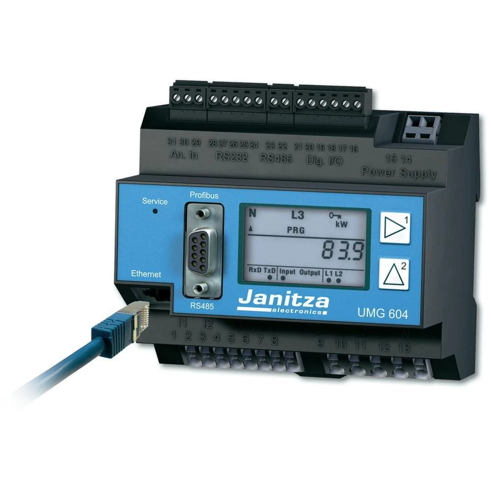 Janitza UMG 604E BACnet mrežnianalizator CAT III, 300 V 52.16.002/52.16.081 slika