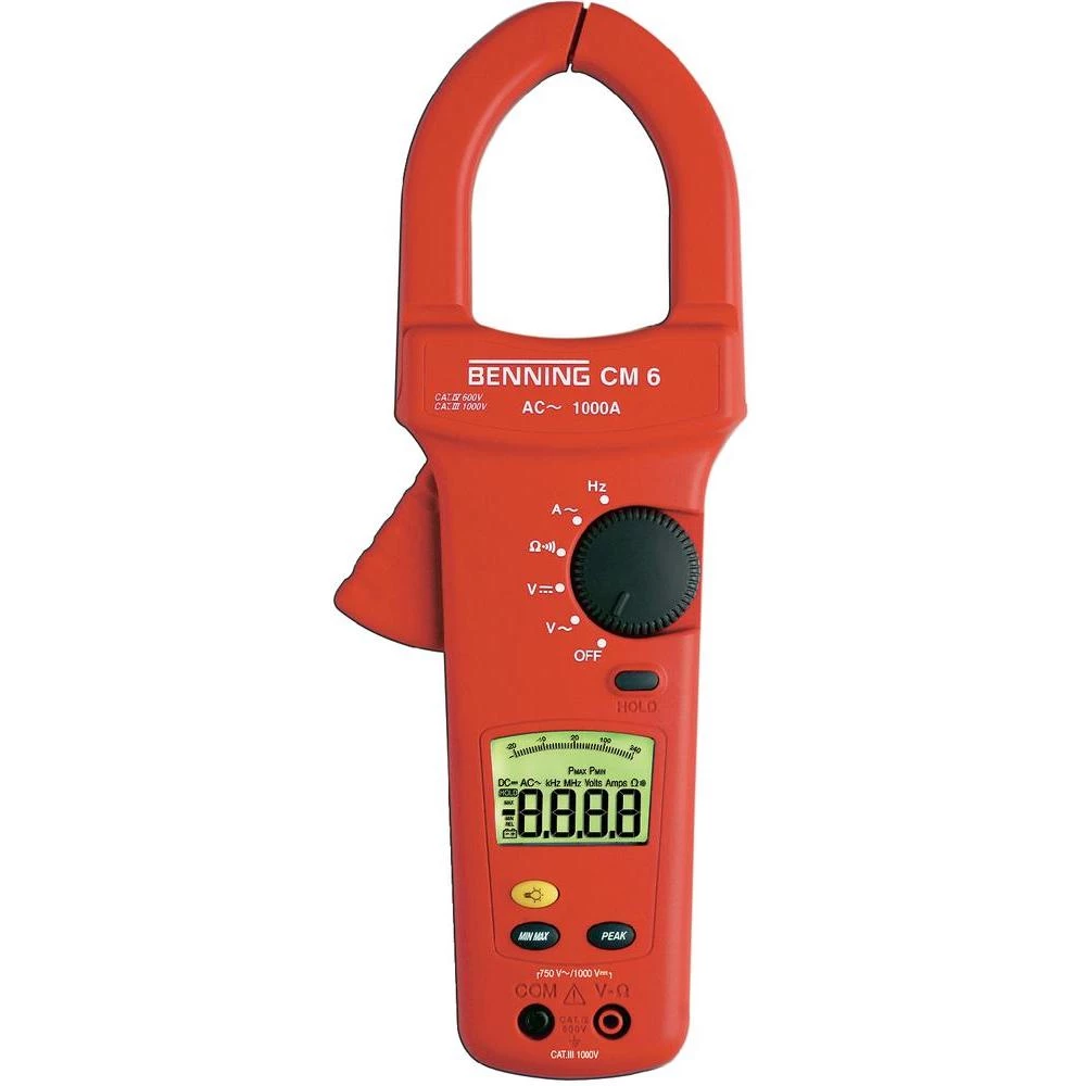 Strujna kliješta Benning CM 6, 4.000 digita, 3-mjestni LCD-zaslon, CAT IV 600 V slika