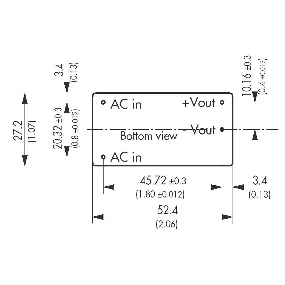 TracoPower-Mrežni napajač za tiskano vezje TMLM 10124, serija TMLM, 24V, 420 mA, slika