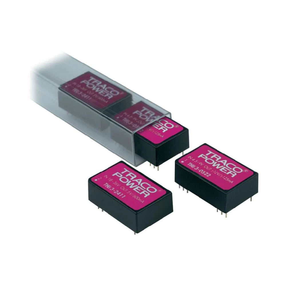 DC/DC-Pretvarač THB 3 Serije,3 Watt, 2:1 ulaz, pojačane izolacije TracoPower THB slika