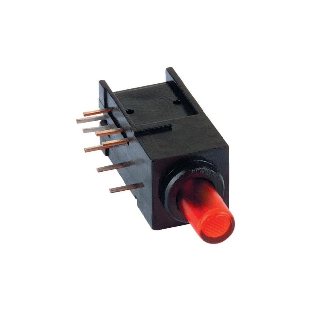 Mentor R-T-Potisna tipka, 60V DC/AC, 0.5A, 2 x uključeno/(uključeno), tipkalno, 1 komad 1844.6735 slika