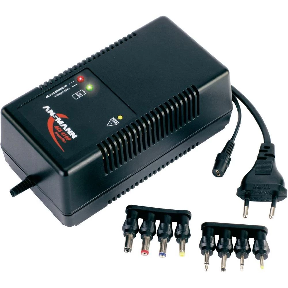 Stolni punjač Ansmann ACS410PTraveller, 5207215-510, koaksijalni + banana konekt slika