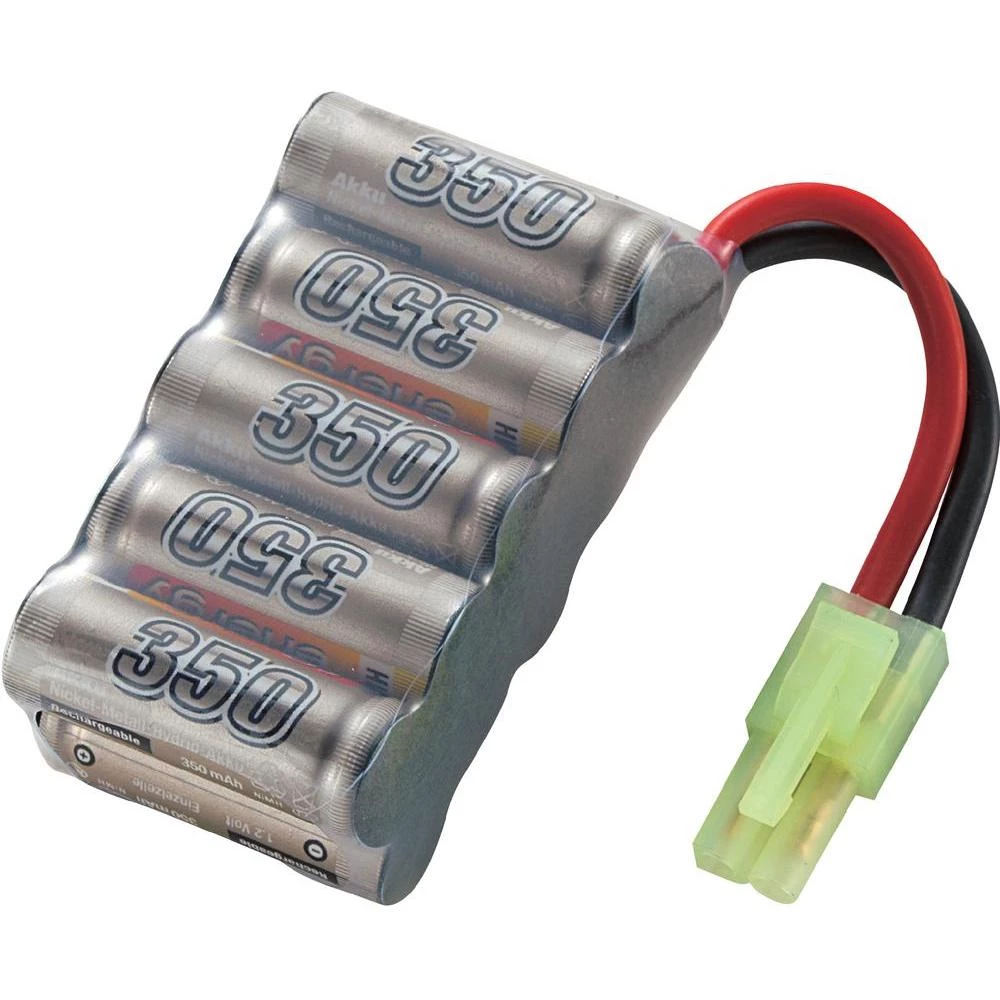 NiMH akumulatorski paket Conrad energy, 2/3 AAA, 12 V, 350 mAh, utični sustav: M slika