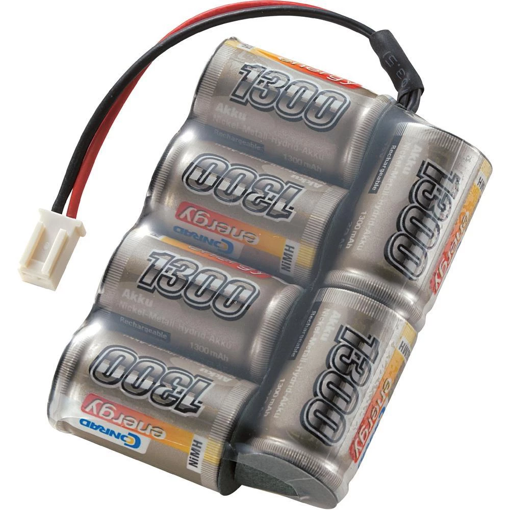 NiMH akumulatorski paket Conrad energy, 2/3 A, 7,2 V, 1.300mAh, utični sustav: M slika