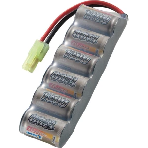 NiMH akumulatorski paket Conrad energy, 2/3 A, 7,2 V, 1300 mAh, utični sustav: M slika