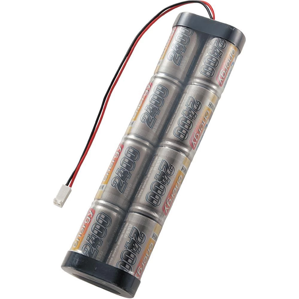 NiMH-akumulator za oddajnik Conrad energy, Sub-C, 9,6 V, 2.400 mAh, utični susta slika