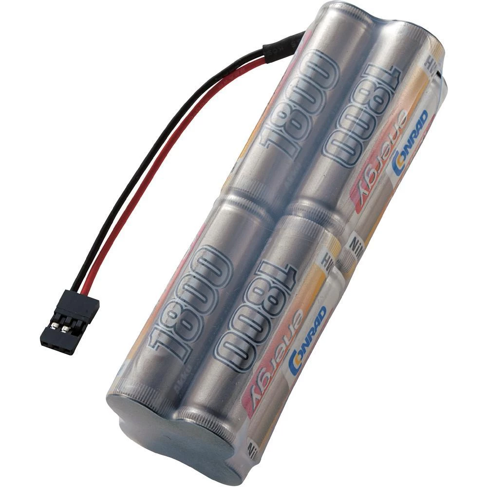 NiMH-akumulator za oddajnik Conrad energy, AA, 9,6 V, 1800 mAh, utični sustav: J slika