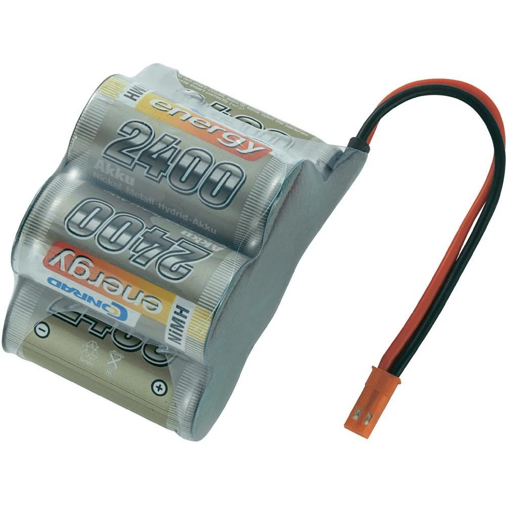 NiMH akumulatorski paket Conrad energy za prijemnike, Sub-C, 6 V, 2.400 mAh, BEC slika