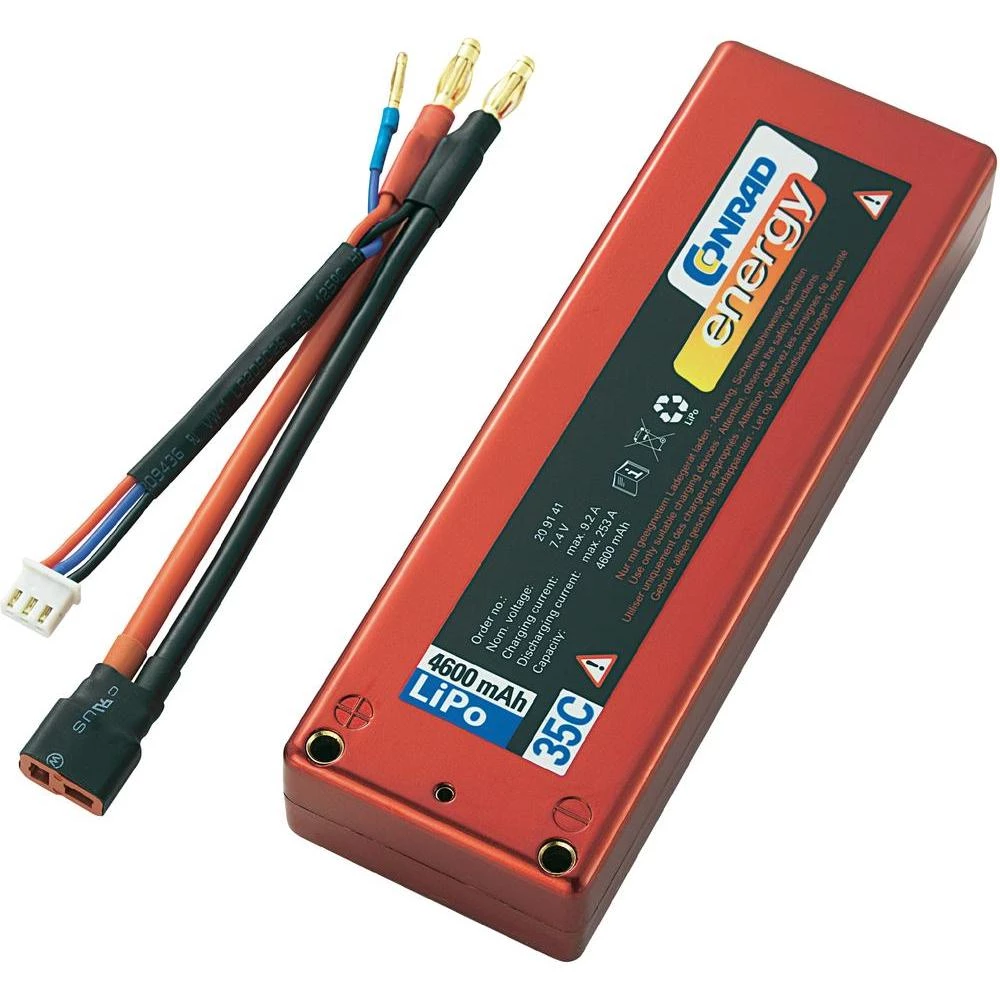 LiPo akumulatorski paket Conrad energy, 7,4 V, 4600 mAh, 35C, utični sustav T-ko slika