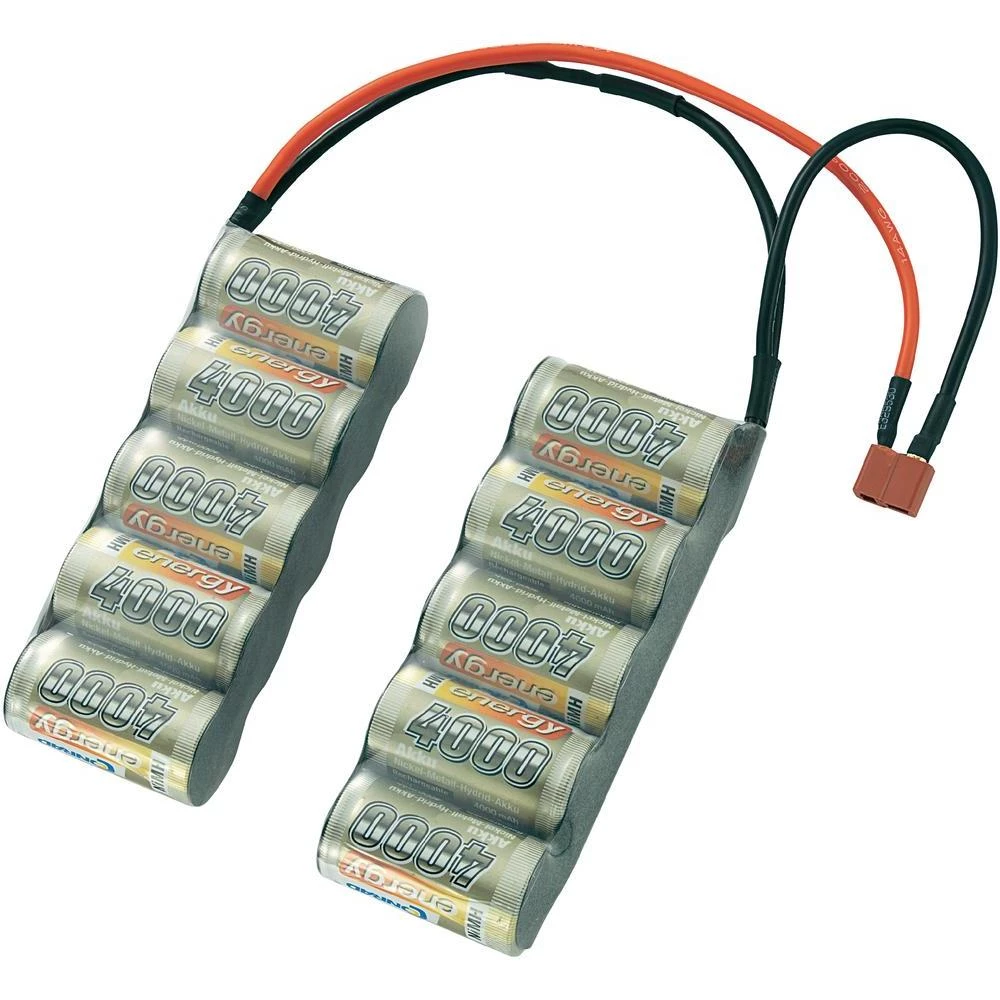 NiMH akumulatorski paket Conrad energy, Sub-C, 12 V, 4.000 mAh, utični sustav: T slika