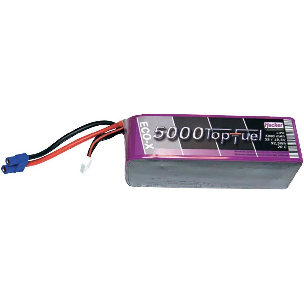 Hacker LiPo Akumulatorska baterija, serije TopFuel ECO-X 20C, 18,5 V / 5000 mAh slika