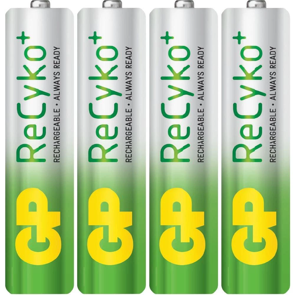 NiMH akumulatorska baterija GPReCyko+, tipa AAA, 820 mAh, 1,2 V, 4 komada, HR3, slika