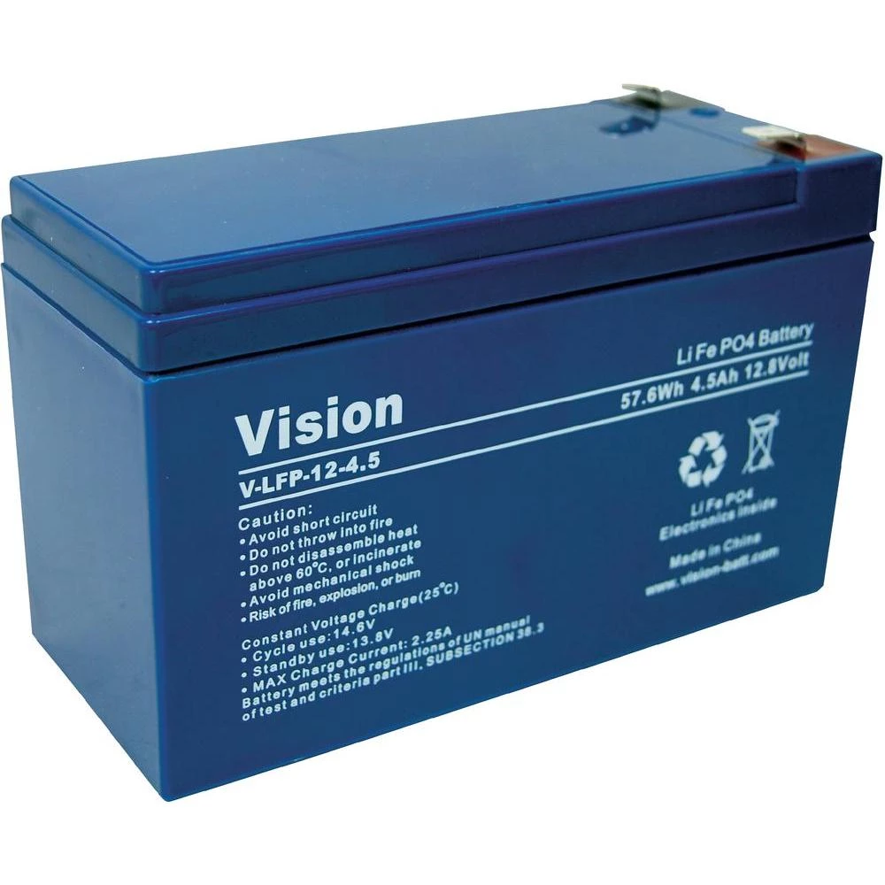 LiFePO4 akumulator Vision, 12V, 5 Ah, (D x Š x V) 150 x 65x105 mm VIS LFP124.5 V slika
