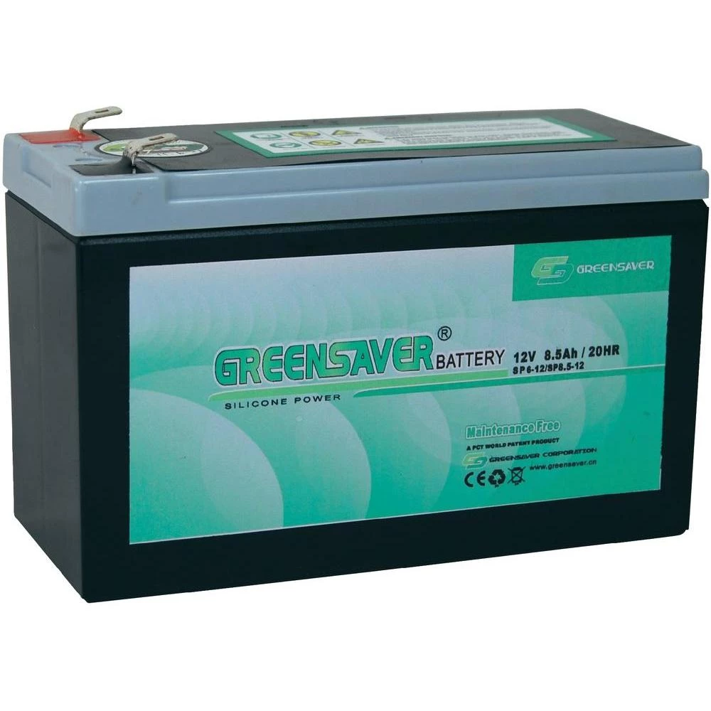 Greensaver Olovno silikonski akumulator SP8,5-12, 12 V, 8,5Ah, plosnati priklop slika