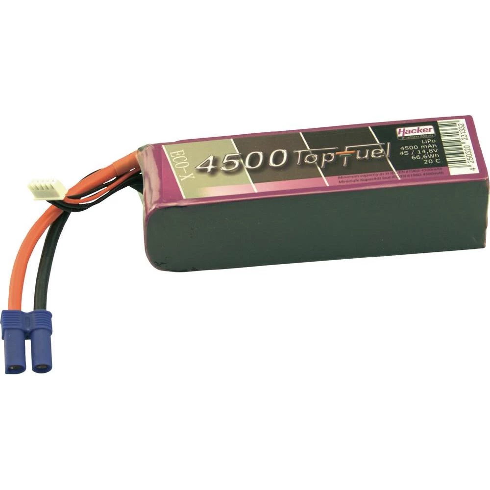 LiPo-akumulator Hacker , 14,8V, 4.500 mAh, 20 C, utični sustav: EC5, XH 34500431 slika