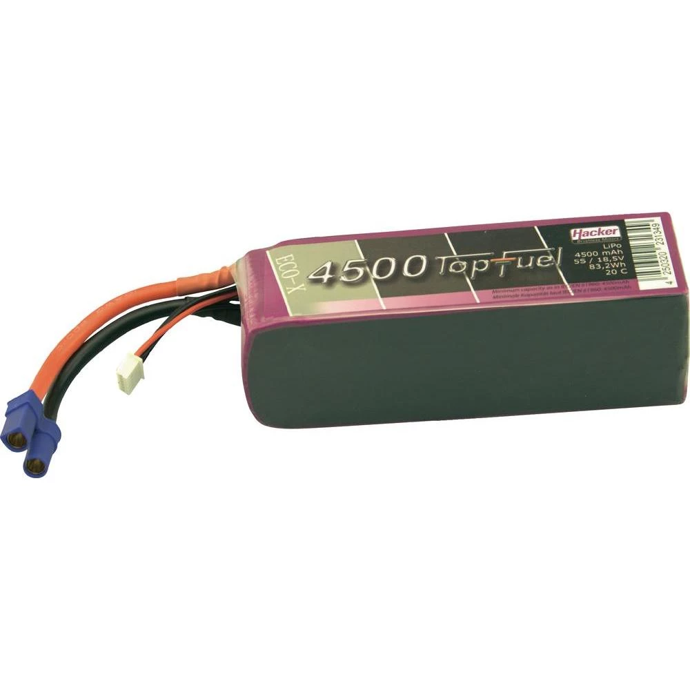 LiPo-akumulator Hacker , 18,5V, 4.500 mAh, 20 C, utični sustav: EC5, XH 34500531 slika