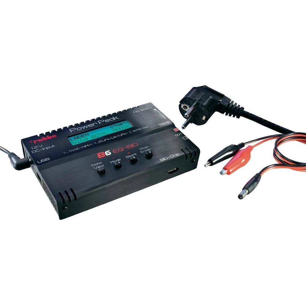 Punjač za akumulatore Robbe Power Peak Twin B6 EQ-BID, 11-15 V/DC, 230 V, 0,1-5 slika