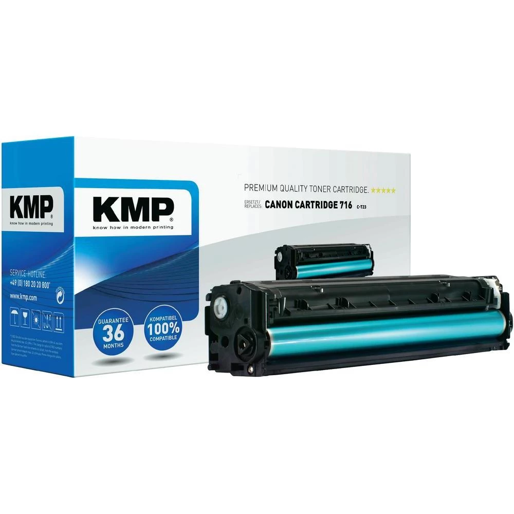 Zamjenski toner KMP C-T23, 1216,1000, zamjenjuje Canon 716 BK, crne boje slika
