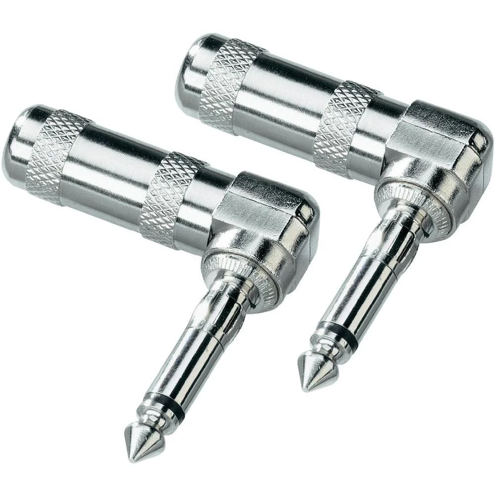 Ugradbeni moški konektor, 6,3mm banana, kutni, 2 komada Paccs slika