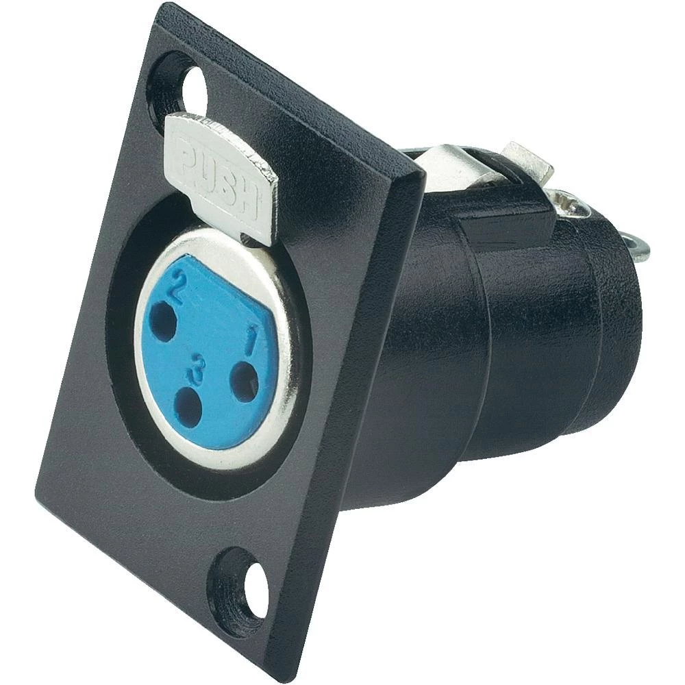 Ugradbeni ženski XLR-konektor,metal Paccs slika