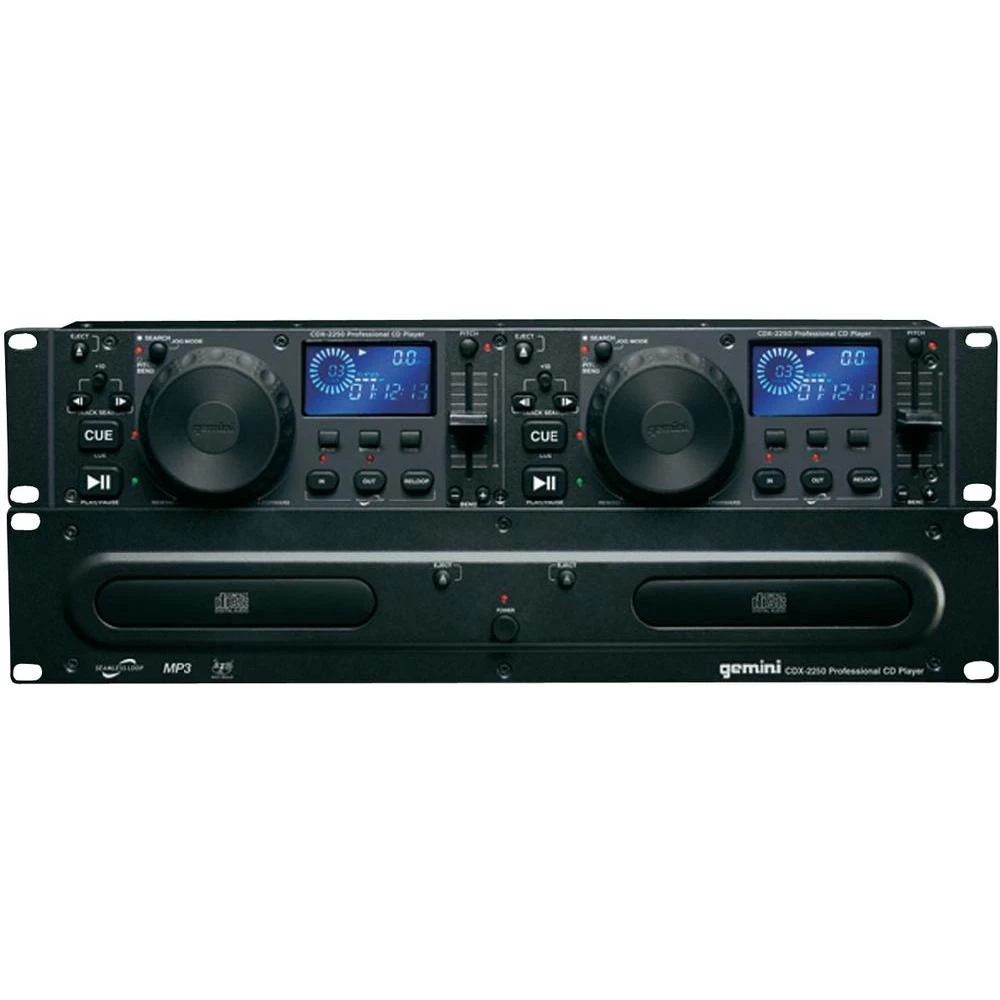 DJ dvostruki CD reproduktor Gemini CDX-2250 slika