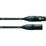 Mikrofonski kabel CordialR CMK222, 2 x 0,22 mm2, 5 m, crne boje, ženski XLR-kone