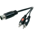 SpeaKa Professional-DIN/Činč audio priključni kabel [1x diodni utikač, 5-polni ( slika