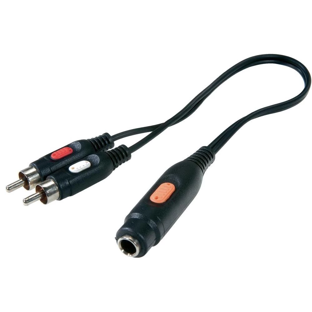 SpeaKa Professional-Činč/JACK audio produžni kabel [2x činč utikač - 1x JACK uti slika