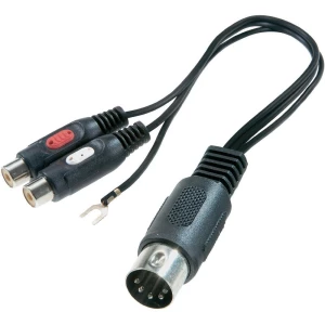 SpeaKa Professional-Audio adapter, 5-polni diodni muški konektor (DIN)/ 2 x činč slika