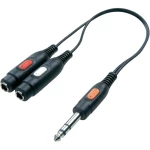SpeaKa Professional-JACK audio Y-adapter [1x JACK, muški, 6.35mm/2x JACK, ženski