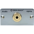 Oehlbach-JACK audio adapter [1x JACK, ženski, 3.5mm/1x JACK, ženski, 3.5mm], sre slika