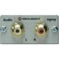Oehlbach-Činč audio adapter [2x činč, ženski/2x činč, ženski], srebrn 8814 slika