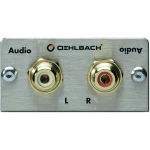 Oehlbach-Činč audio adapter [2x činč, ženski/2x činč, ženski], srebrn 8845