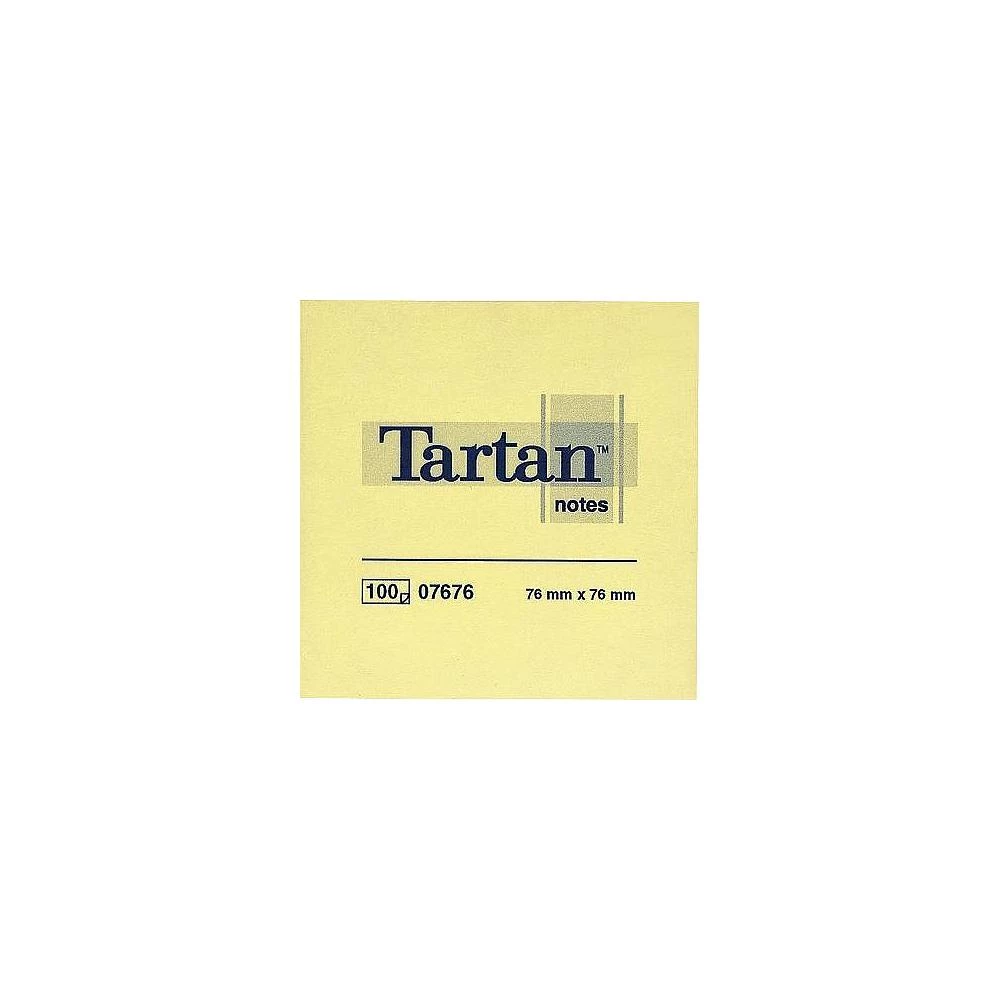 Tartan ljepljivi papirići/007676 76x76 mm svijetložuti 100 listića Post-it slika