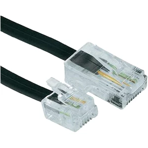 ISDN priključni kabel [1x RJ45 utikač 8p4c - 1x RJ11 utikač 6p4c] 3 m crni Hama slika