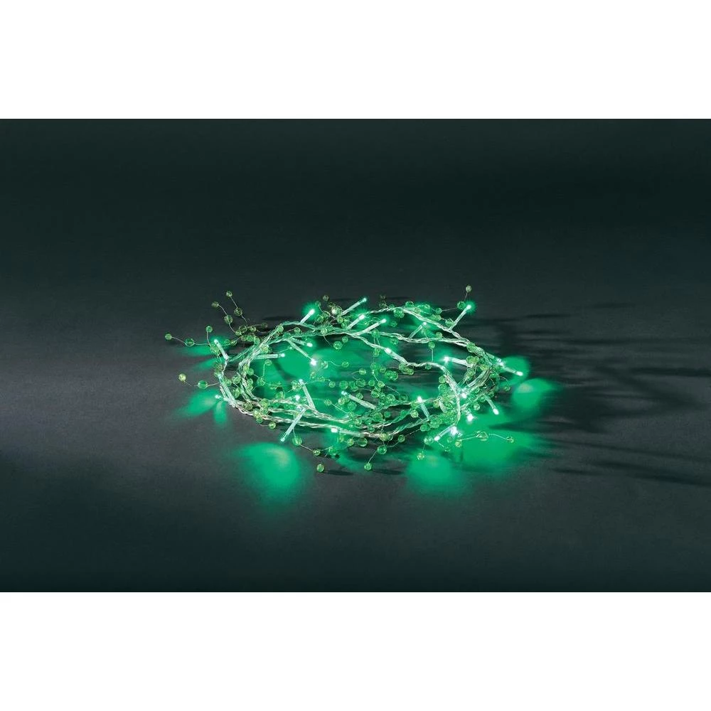 Unutarnji svjetlosni lanac sazeleno prozirnim biserima Konstsmide, 32 LED, 700 c slika