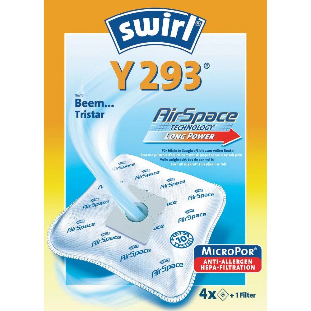 Vrećice za usisivače Swirl Airspace Y293 4006508197682 slika