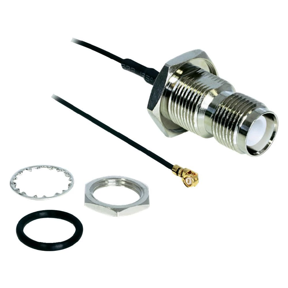 Antenski priključak, ženski konektor RP-SMA na muški konektor IPEX, 0,2 m, crne slika