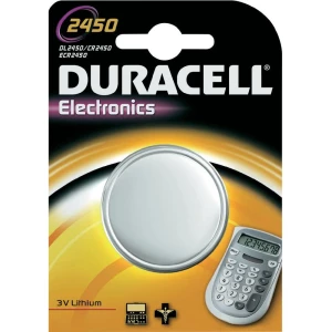 Litijska gumbasta baterija Duracell, CR 2450, 3 V, BR2450, DL2450, ECR2450, KCR2 slika