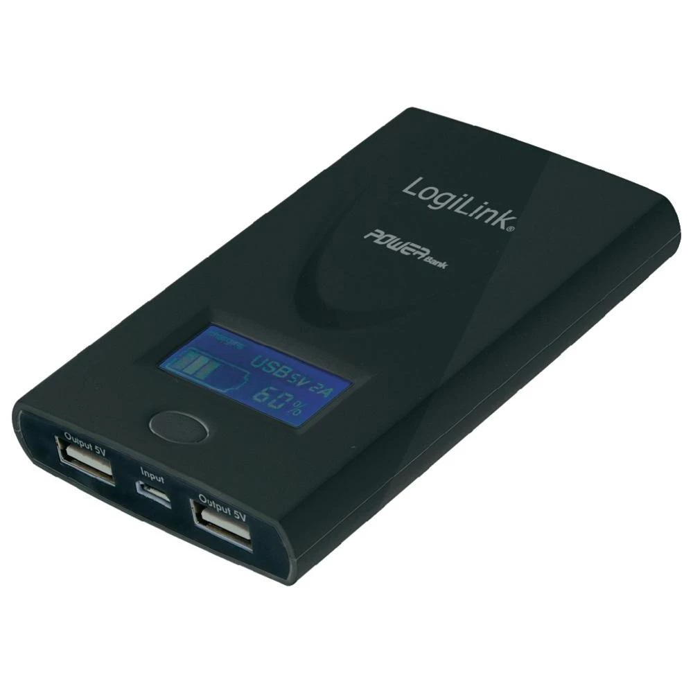 Prijenosna dodatna akumulatorska baterija LogiLink PA0050B s 2 USB-priključka, c slika