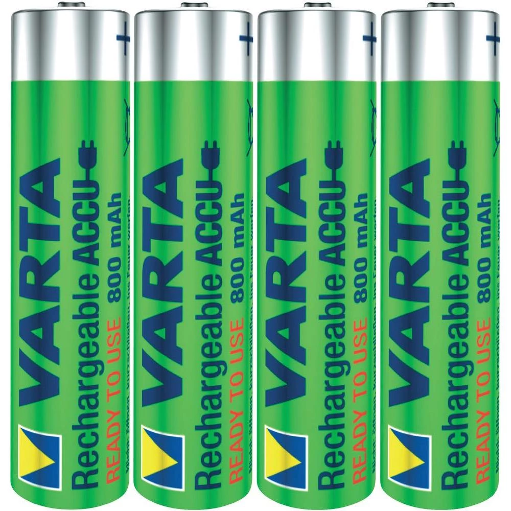 Akumulatorska baterija Varta Toy Ready2Use, tipa AAA, 800 mAh, 1,2 V, 4 komada, slika