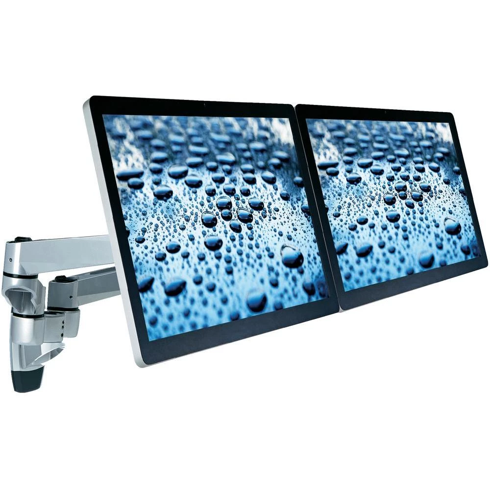 Dvostruki zidni stalak za ekrane 10'' (25,4 cm) - 30'' (76 cm) nagibni+zakretni slika