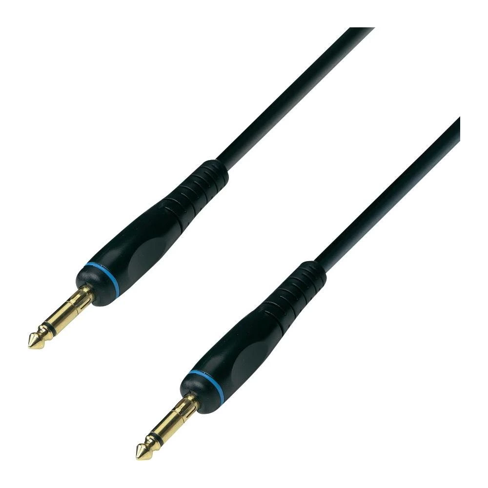 Kabel za glas. instrumente, 3 m, crne boje, 6,3 mm banana konektor/6,3 mm banana slika