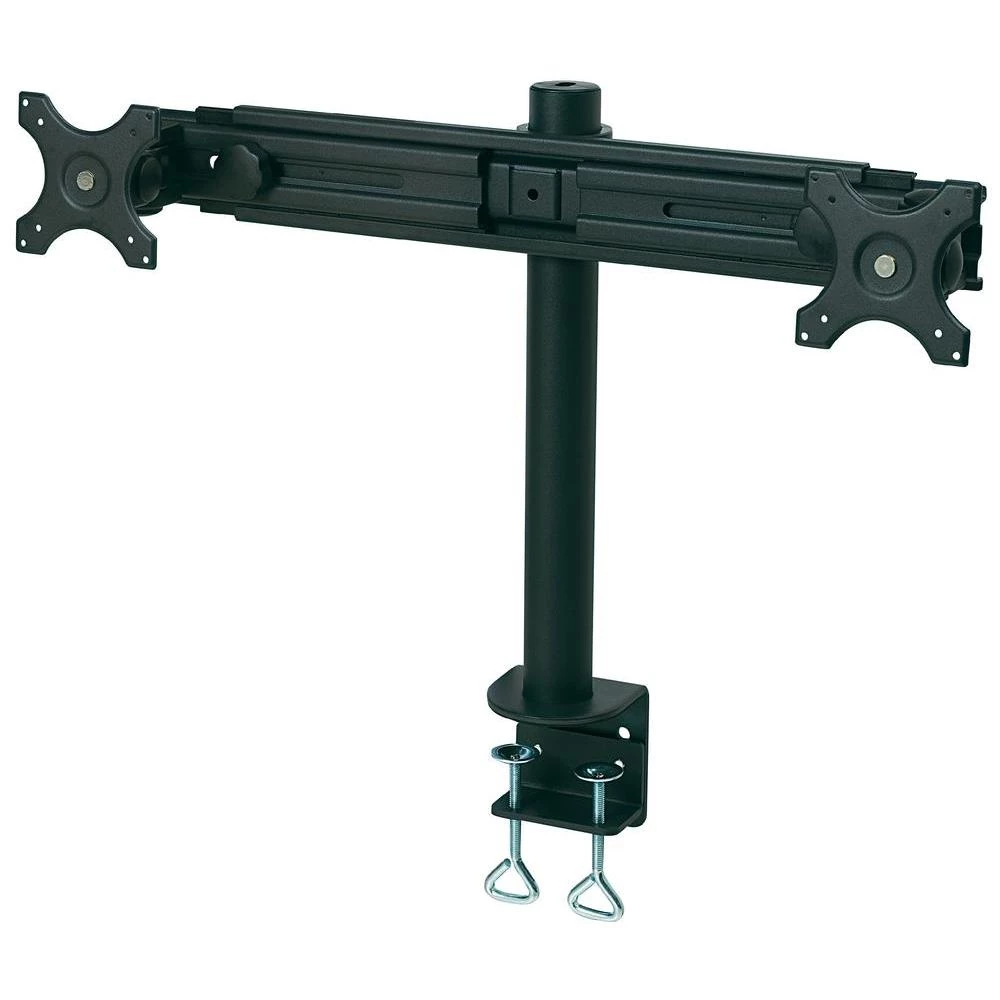 Ruka za 2 LCD-monitora, za montažu na stol, crne boje slika