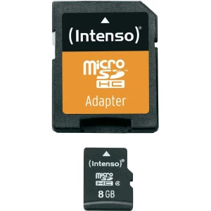 Kartica microSDHC Intenso, 8 GB, klasa 4, sa SD-adapterom 3403460 slika